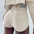 thumbnail image 5 of Pantalones cortos elásticos para mujer, ropa de cintura alta, informal, con bolsillos, novedad de verano, 2023, 5 of 5