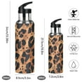 thumbnail image 2 of Yayeee 20oz Insulated Water Bottle Double Wall Stainless Steel with Flip Straw Lid, Leopard Pattern, 2 of 7