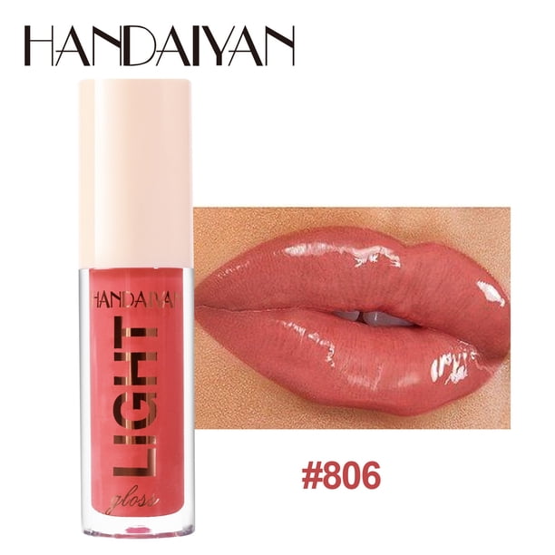 Espejo de lápiz labial, brillo de labios hidratante, brillo de labios, color miel, 3,5 ml.