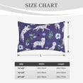 thumbnail image 4 of Daiia Cute Dog Bedding Waterproof Pillow Protector Zippered Queen – Bed Bug Proof Pillow Encasement-16"x24", 4 of 6