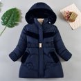thumbnail image 2 of Hpgjzj Girl Winter Dress Coats Hooded Fleece Jacket Warm Outwear Waterproof Heavy Parka, 2 of 3