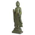 thumbnail image 2 of Design Toscano JE142050 Enlightened Buddha Asian Decor Garden Statue, 40 Inch, Bronze Verdigris Finish, 2 of 10