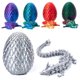 thumbnail image 1 of Huevo de dragón impreso en 3D, juguete antiestrés de cristal misterioso, huevos de Pascua míticos con dragón en su interior, juguete antiestrés articulado de cristal para niños, decoración para el, 1 of 6