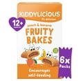 thumbnail image 3 of Kiddylicious Peach & Banana Fruity Bakes Baby Snacks Multi 6 x 22g, British Import (Pack of 3), 3 of 5