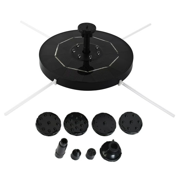 PBPBOX 1 Set Solar Powered Fountain for Outdoor with Water Circulation 6.3X6.3X1.4in