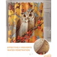 thumbnail image 6 of Fall Maple Shower Curtain Set ，Waterproof Fabric Shower Curtains Leaves Owls Fruits Shower Curtains for Bathroom,Bathroom Decor 66"x72", 6 of 7