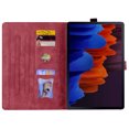 thumbnail image 4 of TECH CIRCLE Galaxy Tab S8 Plus 2022/S7 FE 2021/S7 Plus 2020 12.4 inch Case with S Pen Holder,Slim Case Folio PU Leather Protective Multiple Viewing Angles Stand Auto Wake/Sleep Cover, Winered, 4 of 8