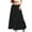 Black women summer maxi skirt a1, variant on Women Summer Maxi Skirt Loose Fit Boho Flowy Tie Solid Casual Long Dressy Vacation Beach Party Skirts, Brown M