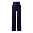 thumbnail image 5 of Women's Fashion Casual Sequined Pants, Sparkling High Waist, Wide Leg Flared Trousers, Shiny Loose Fit, Elastic Side Zipper, 5 of 6