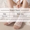thumbnail image 4 of Women's Soft Coral Fleece Socks, Extra Thickened Plush Thermal Socks for Autumn and Winter, Non-Slip Cozy Home Socks, Warm Fuzzy House Slipper Socks for Indoor Comfort - Coffee, 4 of 5