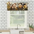thumbnail image 3 of Farmhouse Cow Curtains Valances for Home Decor Rustic Sunflower Farm Country Natural Landscape Thermal Insulated Room Darkening Curtain for Dinning Room 54 by 18 in, 1 Panel, 3 of 6