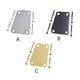 thumbnail image 3 of Matsuzay Placa de cuello de guitarra eléctrica, componentes modificados, música de Metal, tablero de guitarras, accesorio de instrumento de cuerda con Artesanía Dorado Matsuzay HA063969-03, 3 of 6