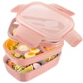thumbnail image 2 of Fiambrera bento box de 1,9 l con juego de utensilios, 8 compartimentos TFixol  Caja de almuerzo, 2 of 7