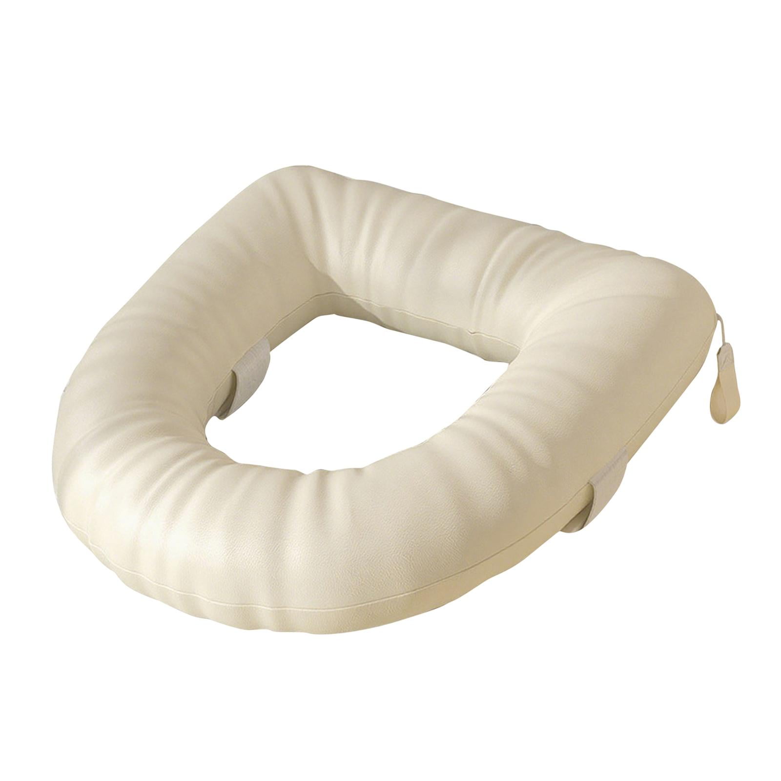 Toilet Seat Riser Cushion Cover 8cm Thicken Soft Padded for Seniors Universal Standard Toilets