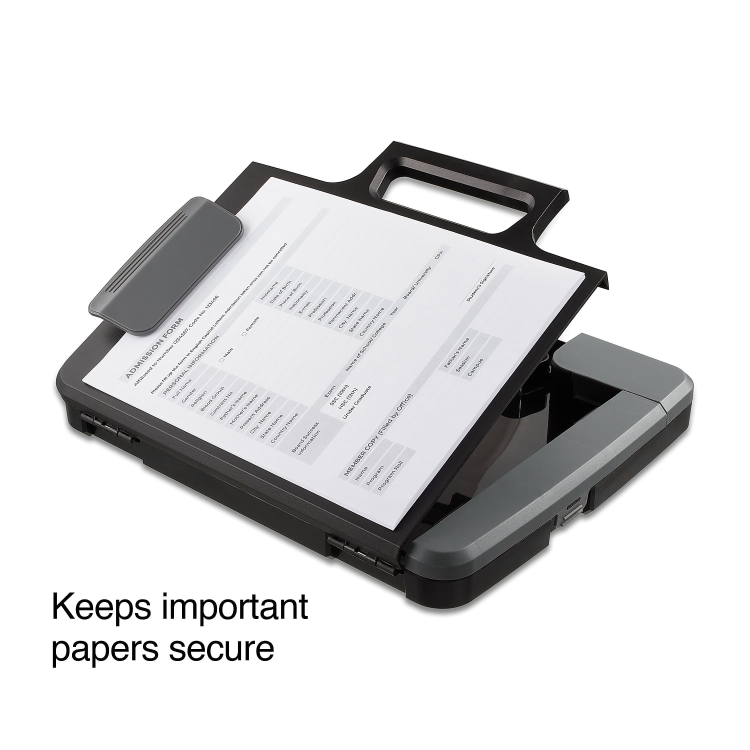 Staples Plastic Storage Clipboard Letter Size Black 2/Pack ST28541-CCVS