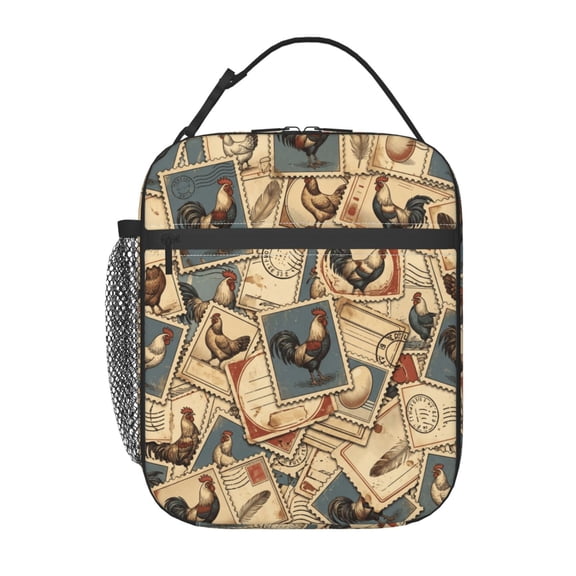 Chicken Lunch Bag For Women Men, Insulated Reusable Lunch Tote Bag, Large Capacity Lunch Box For Work, Leakproof Cooler Lunch Bag For Office Picnic Travel
