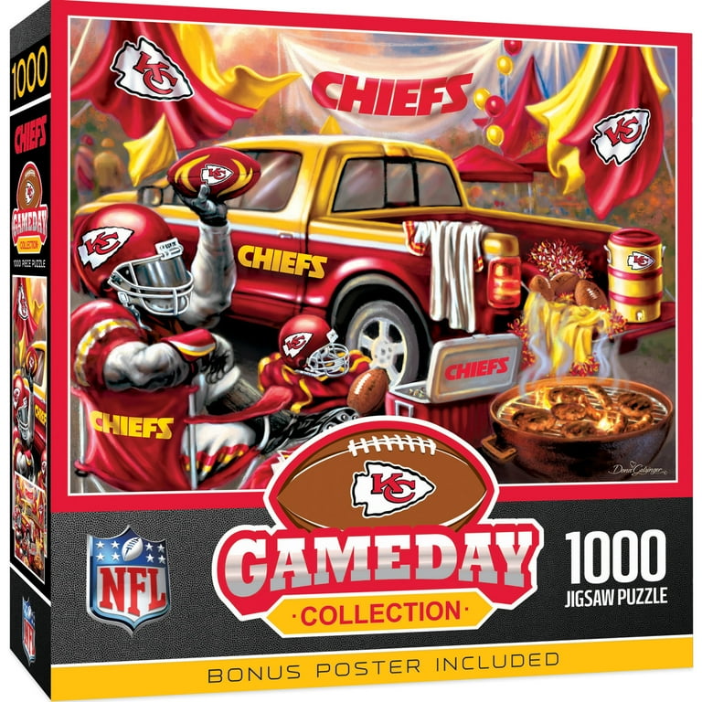 MasterPieces, NFL Kansas City Chiefs 1000 Piece Puzzle, 19.25