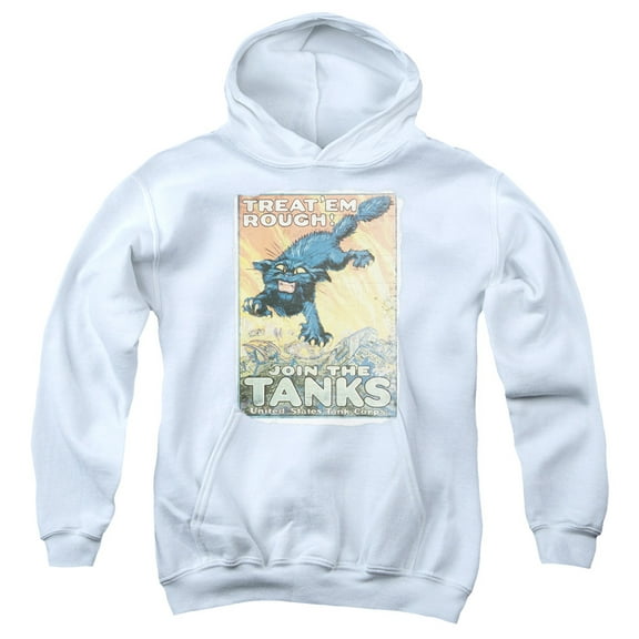 Army - Treat Em Rough - Youth Hooded Sweatshirt - Small