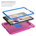 thumbnail image 2 of ELEHOLD Rugged Case for iPad Pro 11 2022/2021/2020/2018 Air 5/Air 4 10.9 with 360° Rotatable Folding Handle Grip Kickstand Built-in Screen Protector Crossbody Shoulder Strap Shockproof Case,Rose, 2 of 8