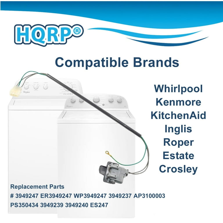 HQRP Washer Lid Switch for Whirlpool BYCW4271W0 BYCW6292W0 HQRP Washer Lid Switch for Whirlpool BYCW4271W0 BYCW6292W0