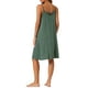 thumbnail image 3 of INSPIRAR CHIC Vestido de Noche Sin Mangas con Tirantes Cruzados Ropa de Dormir Noche Verde L, 3 of 6
