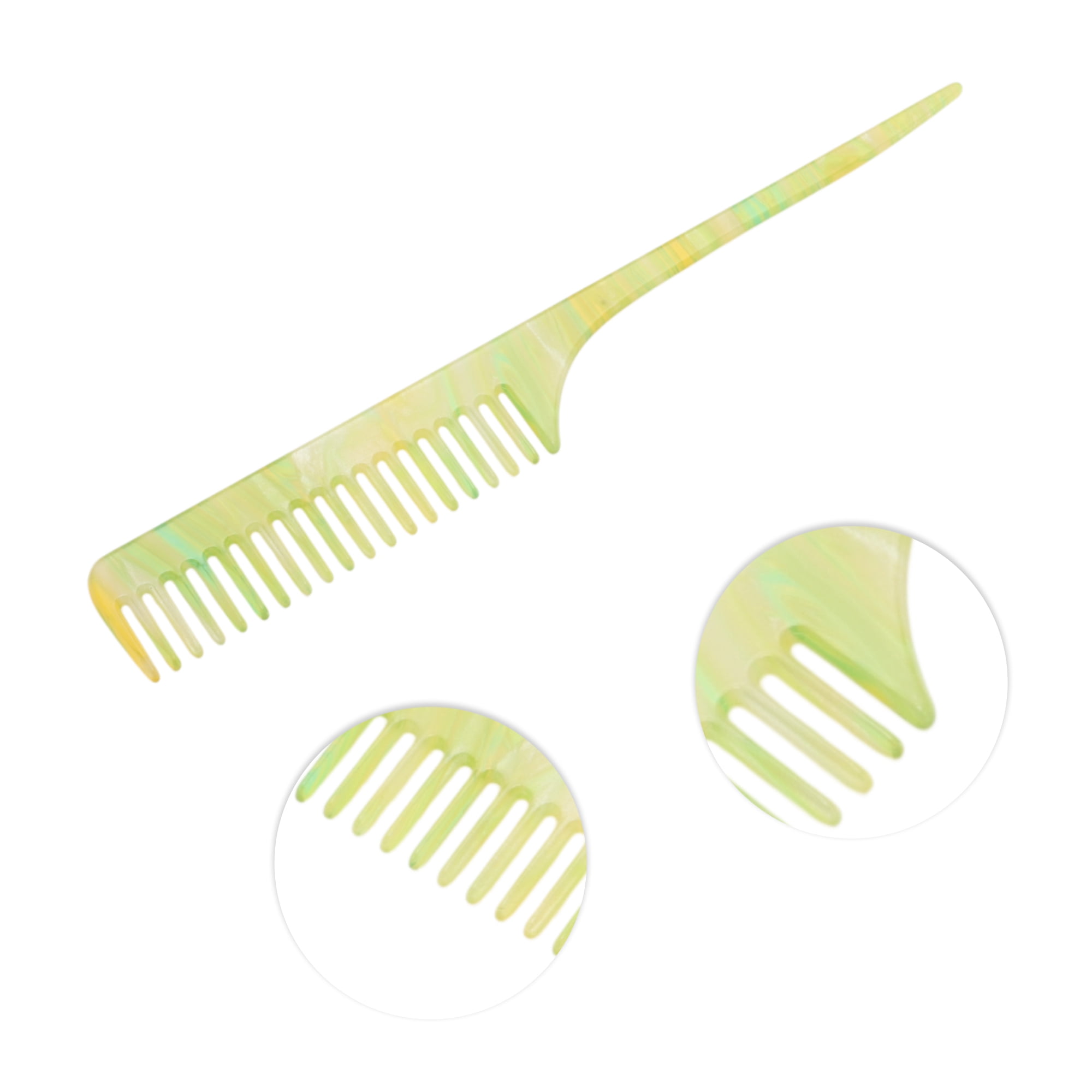 Unique Bargains 1 Pc Simple Vintage Rat Tail Comb for All Hair Types Green