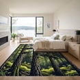 thumbnail image 3 of ODIKA 8'x10' Machine Washable Non-Slip Area Rug, Graphic Dark Green High Traffic Rug, Green, 953925, 3 of 7