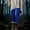 Blue, variant on Womens Striped Printed Leggings High Waist Ankle Length Footless Stretchy Tights S-3XL