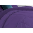 thumbnail image 5 of 1 Piece Luxury U Shape Pattern Comforter By D.N.G. BEDDINGS Premium Super Soft, 1000 Thread Count 100% Egyptian Cotton Oversized Super King Size Purple Color, 5 of 9