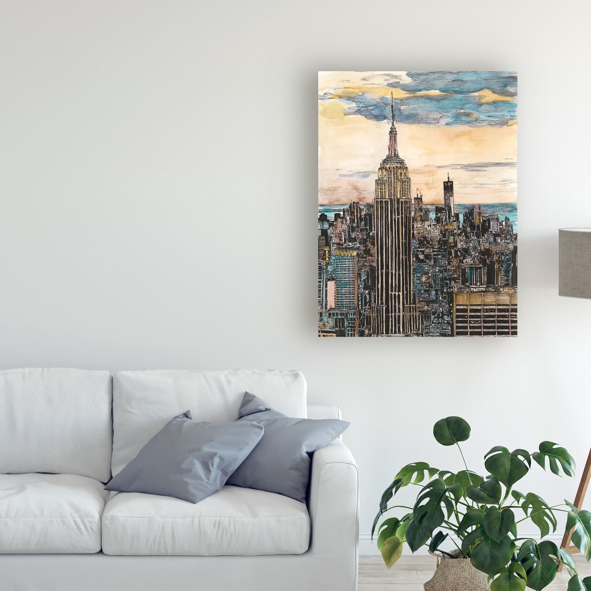 Trademark Fine Art 'US Cityscape NYC' Canvas Art by Melissa Wang