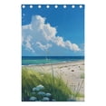 thumbnail image 4 of Sky Grass Sea Beach Black Out Curtains 84 Inch Length Curtains for Sliding Glass Doors Bedroom Living Room 2 Pack, 4 of 6