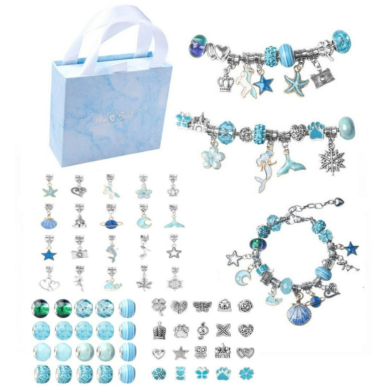 63X Bracelet Making Kit for Girls Gift DIY Charm Bracelet Kit Jewelry  Crafts Set