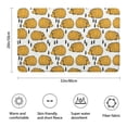 thumbnail image 3 of Cute Yellow Hedgehog Pattern Bathroom Rugs Mat,Non Slip Microfiber Bathroom Rug,Rubber Backing,Soft Bathroom Mats for Bathroom Floor,Tub and Shower,20x32in(50x80cm), 3 of 5