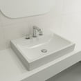 thumbnail image 4 of BOCCHI 1077-002-0127 Scala Arch 23.75 Inch 3-Hole Wall-Mounted Fireclay Sink, 4 of 7