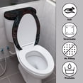 thumbnail image 3 of HELLHERO Topo Map Design Toilet Bowl Cover Soft Round Toilet Lid Dust Cover & 2 Piece for Bathroom Home Elastic Installation Elastic Bottom, 3 of 8
