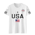 thumbnail image 4 of MEICHEN 250th Anniversary USA Shirt Short Sleeve Round Neck T Shirt Fashion Casual Blouse Top Summer Clothing, 4 of 4