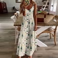 thumbnail image 4 of Sommelier Sleeveless Suspender Dress Summer Fashion Casual Long Dress, 4 of 9