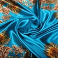 thumbnail image 5 of Augper Womens Silk Like Large Scarf Floral Long Satin Neck Scarf Lightweight Shawl Wrap, 5 of 6