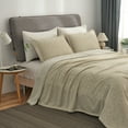 thumbnail image 2 of JML 3 Piece Blanket Set with Pillow Sham Camel King, 2 of 5