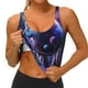 thumbnail image 3 of Balery Feathered Wolf Sujetadores deportivos con espalda cruzada para mujer, acolchados, sin costuras, de alto impacto, ideales para yoga, gimnasio, entrenamiento y fitness.-Large, 3 of 8