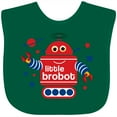 thumbnail image 3 of Inktastic Robot Little Brother Boys Baby Bib, 3 of 4