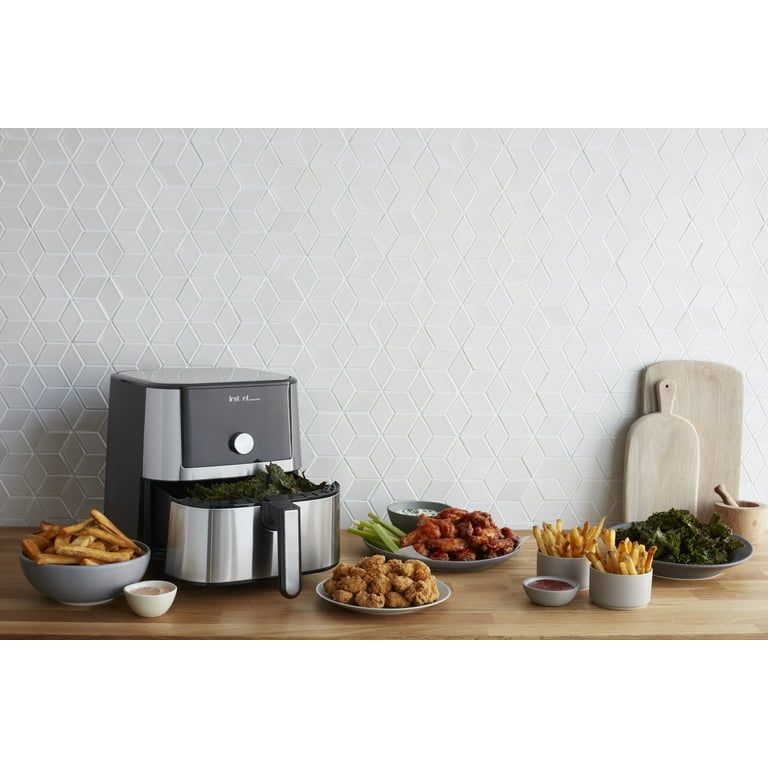  Instant Pot Air Fryer Oven, 6 Quart, From the Makers of Instant  Pot, 6-in-1, Broil, Roast, Dehydrate, Bake, Non-stick and Dishwasher-Safe  Basket, App With Over 100 Recipes, Stainless Steel : Home