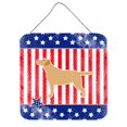 thumbnail image 1 of Caroline's Treasures USA Patriotic Yellow Labrador Retriever impresiones para colgar en la pared o en la puerta BB3297DS66, 6 x 6, multicolor Caroline's Treasures BB3297DS66, 1 of 1