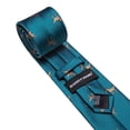 thumbnail image 4 of Necktie Barry.Wang - Set de pañuelos de seda con diseño de dinosaurio (160 cm), 4 of 8