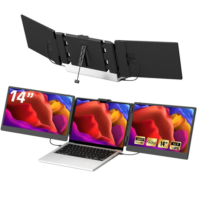 Extensor de monitor para portátil TXV de 14 pulgadas 1080P FHD HDMI/USB-C