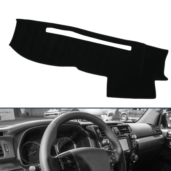 Dashboard Cover Dash Cover Mat Carpet for Toyota 4RUNNER 2003-2009 Polyester Black
