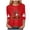 Red, variant on COMVALUE Halloween Shirts for Women 2026 3/4 Sleeve Funny Graphic T-Shirt Casual Crewneck Tunic Tops Halloween Costumes Adult (Red, XL)