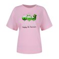 thumbnail image 4 of Pntutb T-Shirts à Manches Courtes Grande Taille pour Femmes T-Shirt Décontracté à Col Rond Imprimé pour la Saint-Patrick pour Femmes, 4 of 4