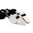 thumbnail image 1 of Silbatos de acero inoxidable, silbato deportivo de metal con cordón, ideal para entrenadores, árbitros, funcionarios, profesores, 1 of 5