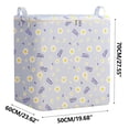 thumbnail image 3 of SLYNSHome Clearance Large Quilt Storage Cubes,Foldable Clothes Bin Collapsible Organizer Basket with Lid Zipper and Handles Divider For Home, Nursery,Dormitory,School Storage Bag, 3 of 4